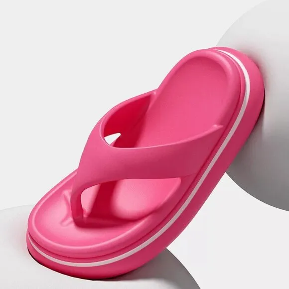 Flip Flops Sandal Soft Cushion Thong Thick Soles Suitable Slip On Slide Sandals