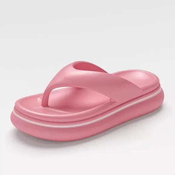 Flip Flops Sandal Soft Cushion Thong Thick Soles Suitable Slip On Slide Sandals
