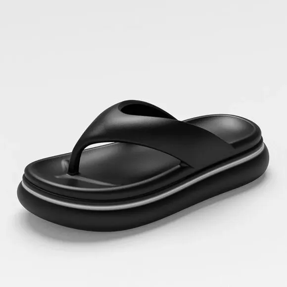 Flip Flops Sandal Soft Cushion Thong Thick Soles Suitable Slip On Slide Sandals