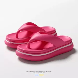 Flip Flops Sandal Soft Cushion Thong Thick Soles Suitable Slip On Slide Sandals