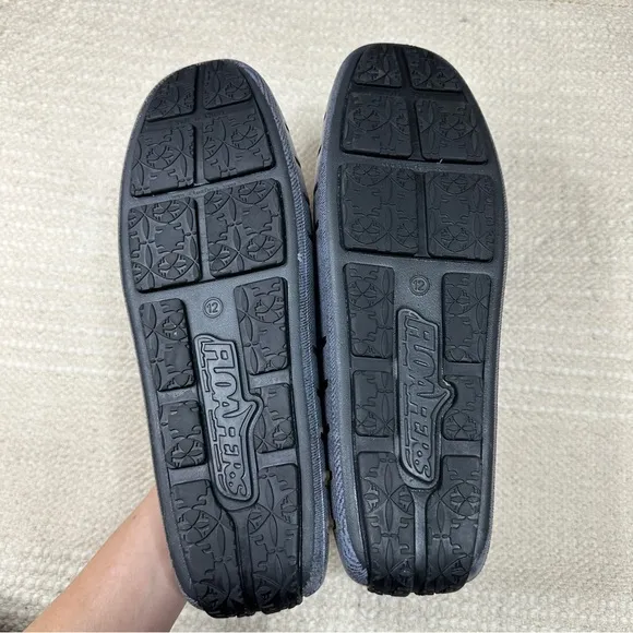 FLOAFERS men's black denim Posh Drive loafers 12 NEW