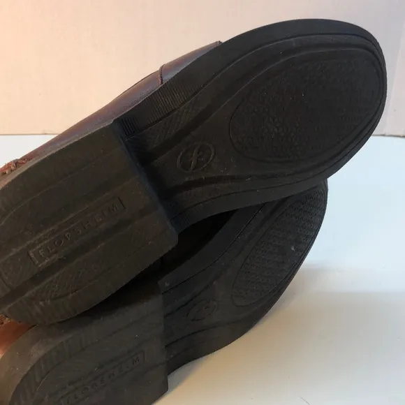 Florsheim Comfortech Cognac Leather Loafers Size 9