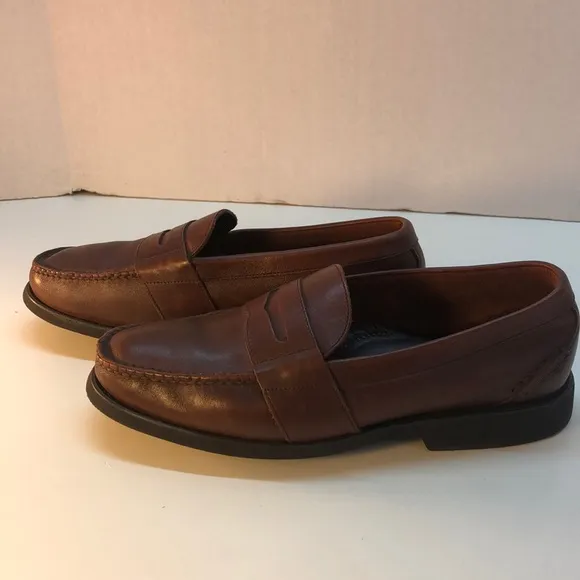 Florsheim Comfortech Cognac Leather Loafers Size 9