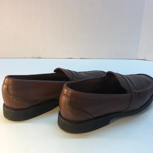 Florsheim Comfortech Cognac Leather Loafers Size 9