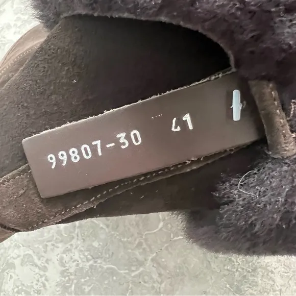 Florsheim Men’s Boots Brown Suede with Fur Lining Size 8M (Made in Italy) NWT