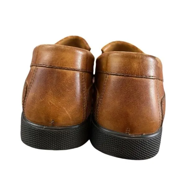 Florsheim Men's Leather Kiltie Loafers With Tassels Size 10.5D 18096 Tan Brown