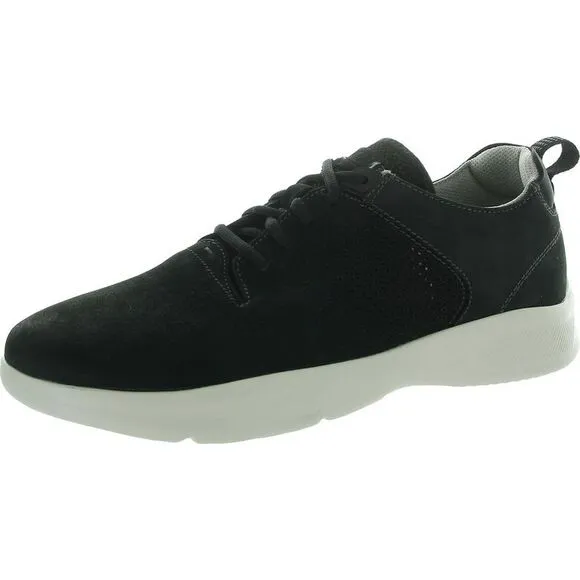 Florsheim Mens Studio Perf Toe Black Nubuck Casual And Fashion Sneakers New