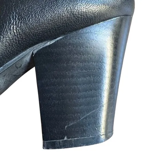 FOLETTI Italian Black‎ Leather Ankle Boots w/Bow Zip-Up Booties Detail SIZE 6.5