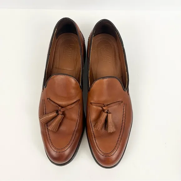 FOOTJOY Men's Handcrafted Leather Tasseled Loafers Tan Men’s Size 9.5B