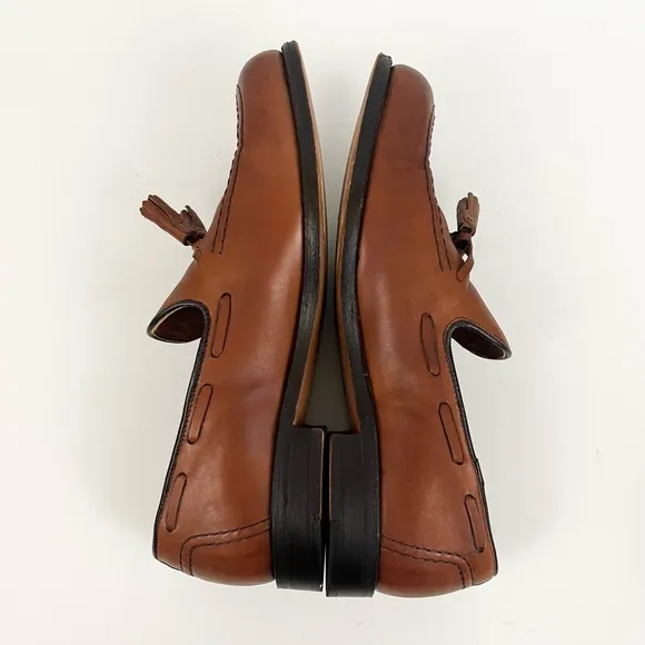 FOOTJOY Men's Handcrafted Leather Tasseled Loafers Tan Men’s Size 9.5B