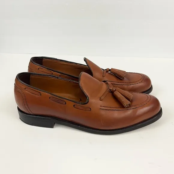 FOOTJOY Men's Handcrafted Leather Tasseled Loafers Tan Men’s Size 9.5B