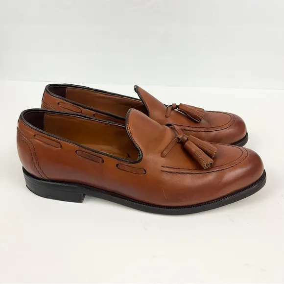FOOTJOY Men's Handcrafted Leather Tasseled Loafers Tan Men’s Size 9.5B
