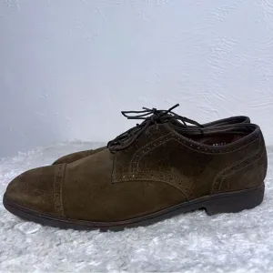 Footjoy Classics Mens Brown Suede Leather  Loafers Size 10.5 C Foot Joy Shoes