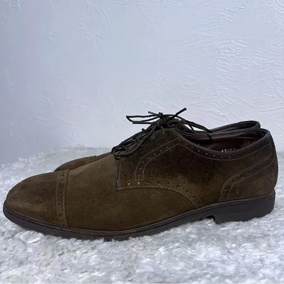 Footjoy Classics Mens Brown Suede Leather  Loafers Size 10.5 C Foot Joy Shoes
