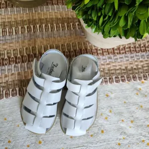 FOOTMATES Captain Waterproof Leather Strap-Closure Fisherman Sandals Unisex 7c