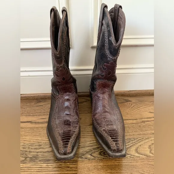 FORASTERO VINTAGE COWBOY BOOTS MADE WITH OSTRICH LEATHER