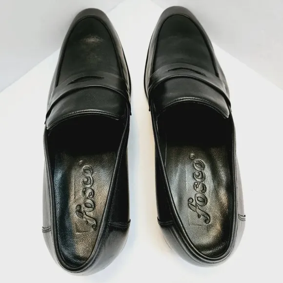 Fosco Men's Loafers/Dress Black Shoes 9074 Size 11