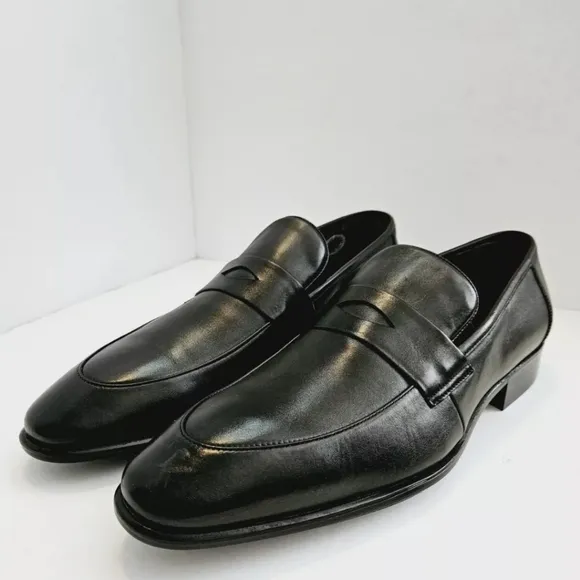Fosco Men's Loafers/Dress Black Shoes 9074 Size 11
