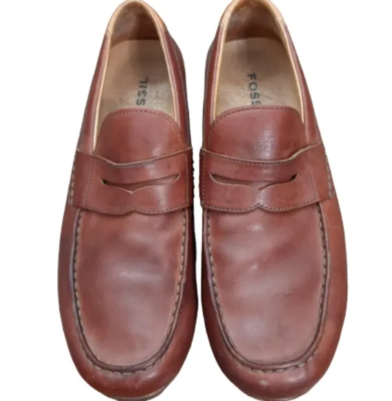 Fossil Men's Driving Penny Loafers Sz 11