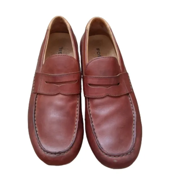 Fossil Men's Driving Penny Loafers Sz 11