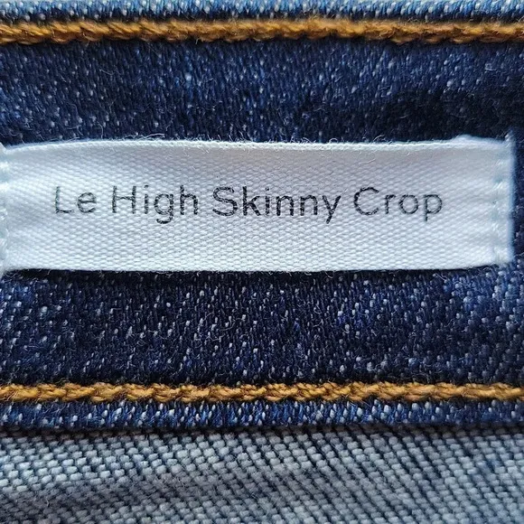 Frame Denim Le High Skinny Crop Jean Samira Wash Size 30