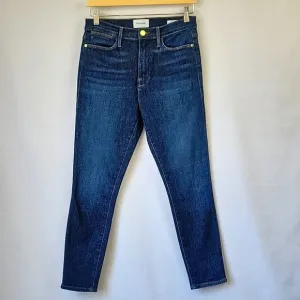 Frame Denim Le High Skinny Crop Jean Samira Wash Size 30