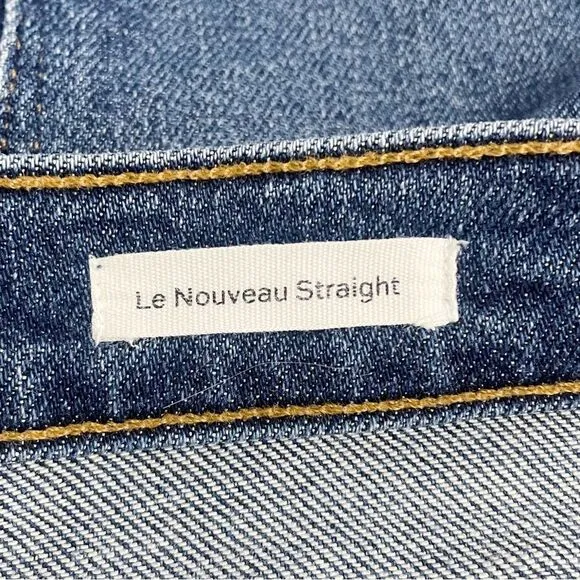 FRAME Denim Le Nouveau Straight Leg Cropped Jeans Granby Dark Wash Size 30 | 10