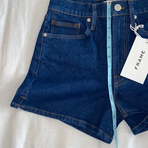 Frame High Waist Denim Shorts size 27 NWT