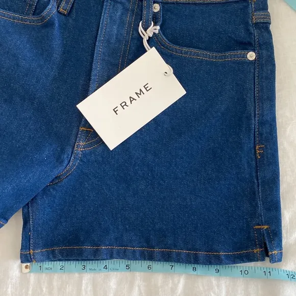 Frame High Waist Denim Shorts size 27 NWT