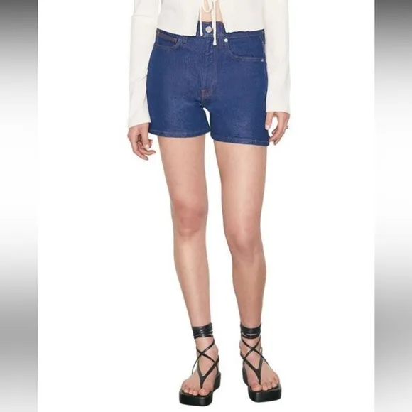 Frame High Waist Denim Shorts size 27 NWT