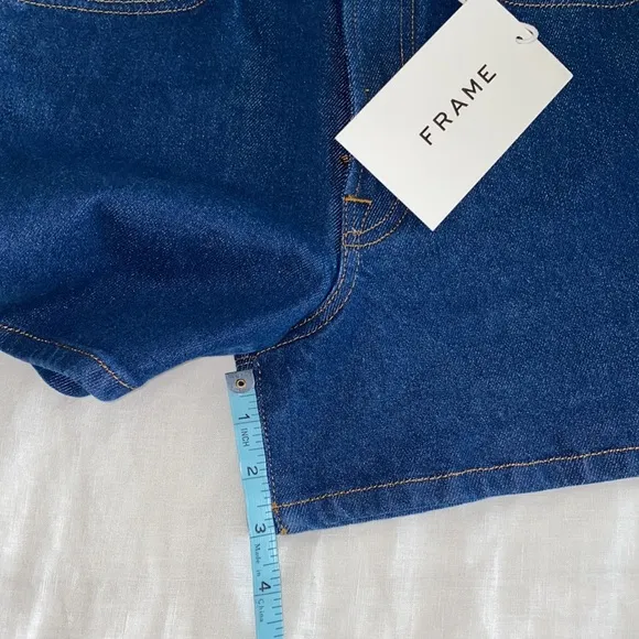 Frame High Waist Denim Shorts size 27 NWT