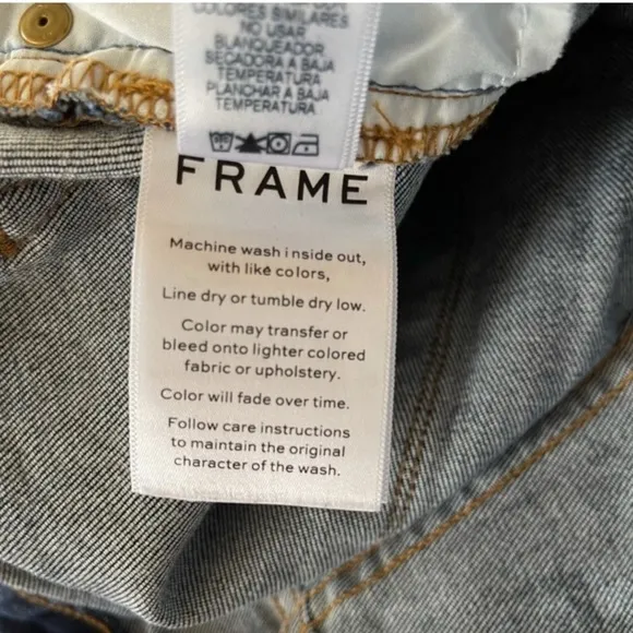 FRAME Le High Straight Leg Crop