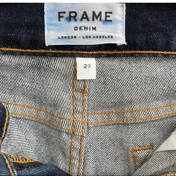 FRAME Le High Straight Leg Crop
