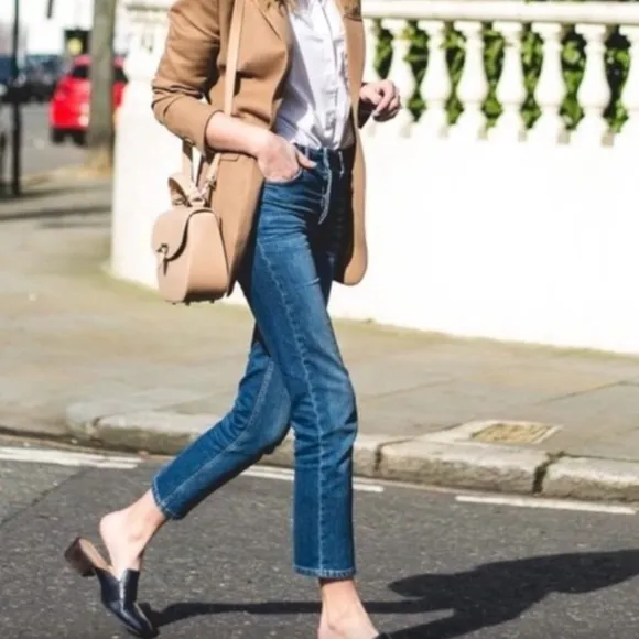 FRAME Le High Straight Leg Crop