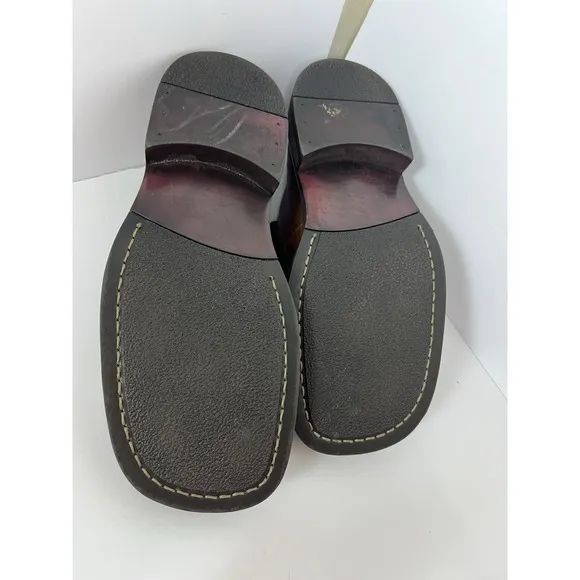FRANCO FORTINI Lance Mens Brown  Leather Slip On Loafers Dress Shoes 13 M Casual