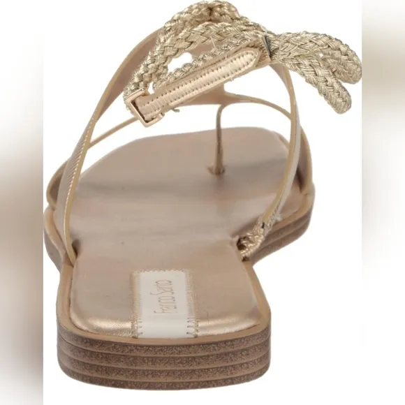 FRANCO SARTO FLAT SANDALS.  SIZE 8.5 NWT