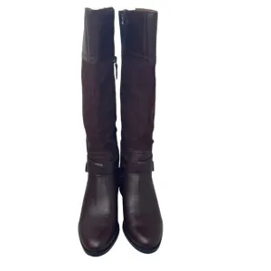 Franco Sarto Lapis Boots Womens 5.5 Burgundy Leather Suede New