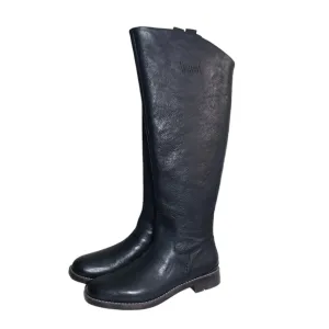 Franco Sarto Meyer Black Leather Tall Boots Sz 7M, 8M, 8W