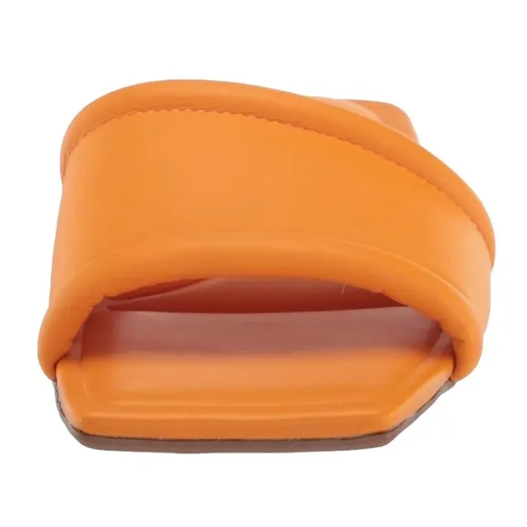 Franco Sarto Women's Caven Slide Sandals Orange Size 5