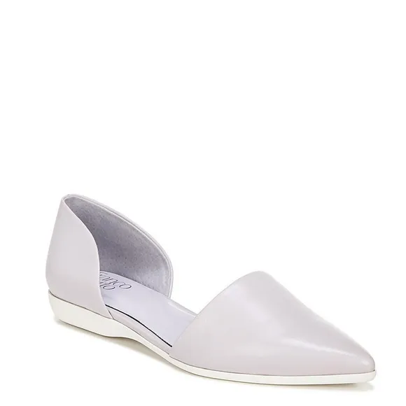 FRANCO SARTO Women’s Sz 7 Darlin Pointed Toe Flats Leather Pastel Lilac NWOT