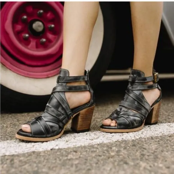 FREE BIRD By Steven Claw High Heeled Sandals Womens SIZE 7 Strappy Leather