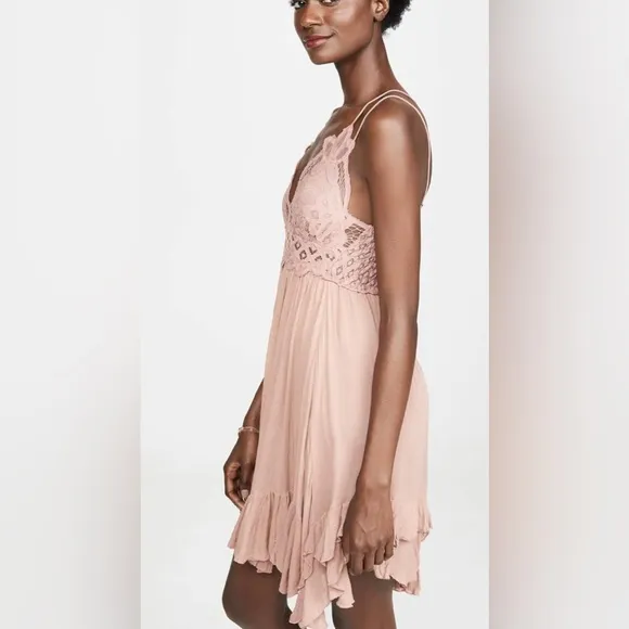 Free People Adella Slip Dress. Color: Rose. Size: S