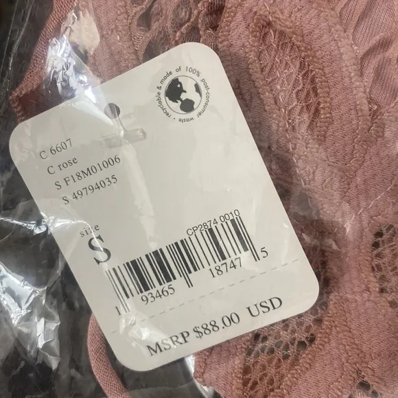 Free People Adella Slip Dress. Color: Rose. Size: S