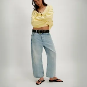 Free People &quot;We The Free&quot; Deep Trance Dropped Boyfriend Jeans NWTs Size 32