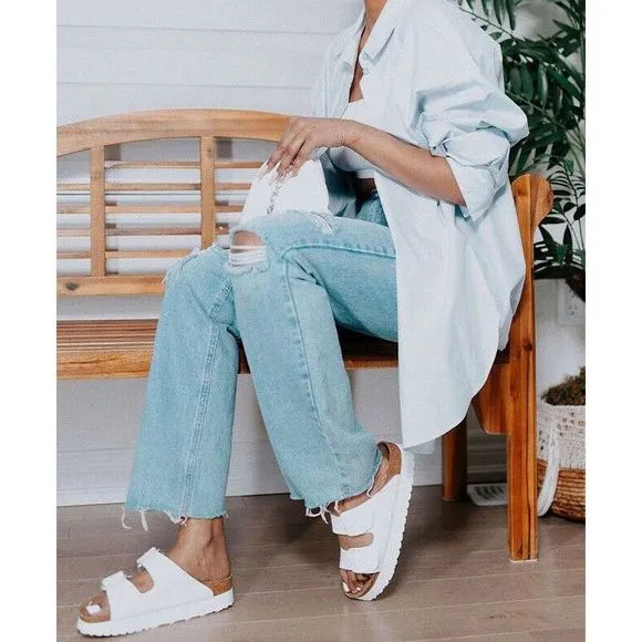 Free People Arizona Platform Vegan Birkenstock Sandals