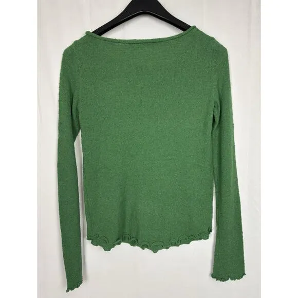 Free People Beach Cabo Sweater &amp; Skirt Set Green Bathing suit Cover Up XS