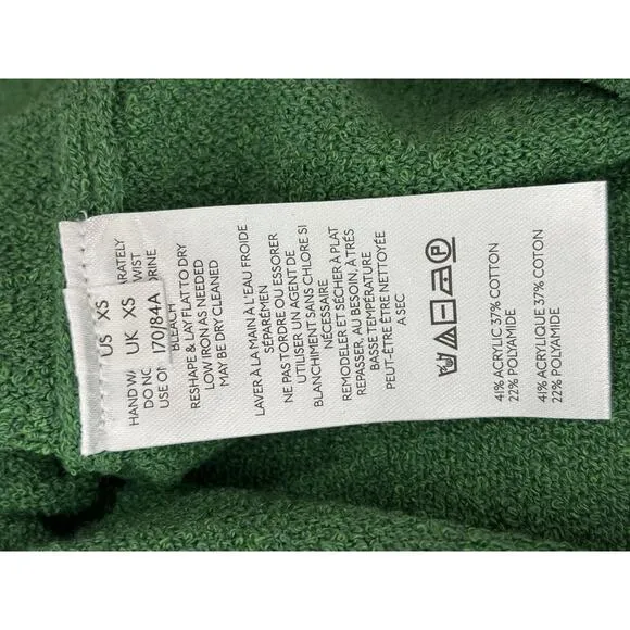 Free People Beach Cabo Sweater &amp; Skirt Set Green Bathing suit Cover Up XS