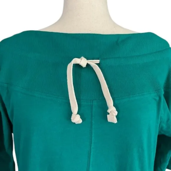 Free People Beach Gemma Mini Off The Shoulder Boho Dress Cadmium Green Size XS