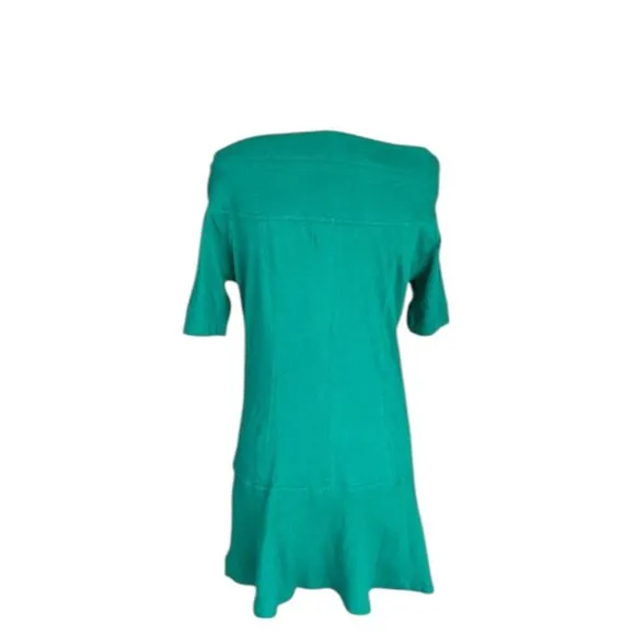 Free People Beach Gemma Mini Off The Shoulder Boho Dress Cadmium Green Size XS