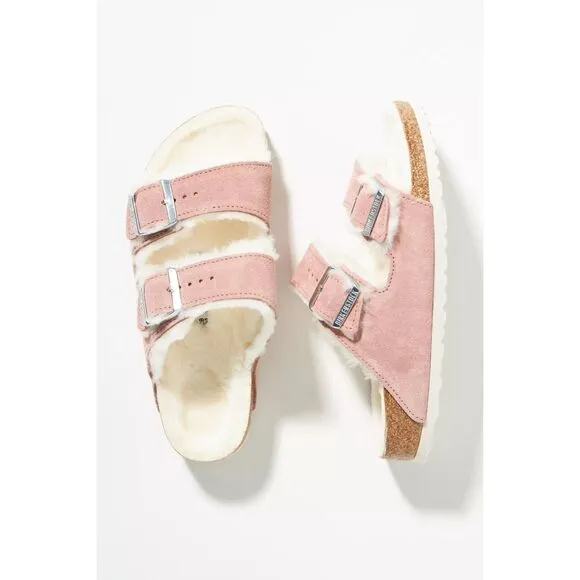 Free people Birkenstock Arizona Shearling Sandals